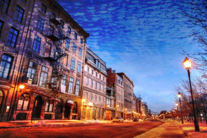 Colorful Old Montreal City 01 - Royalty-Free Stock Images