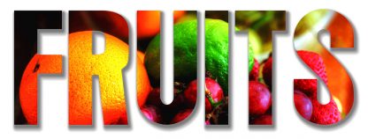 Fruits Text 1 - Royalty-Free Stock Images
