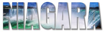 Niagara Text 2 - Royalty-Free Stock Images