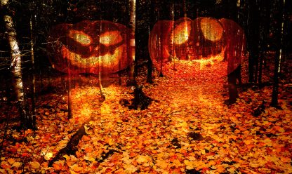 Halloween Scary Wood 2 - Royalty-Free Stock Images