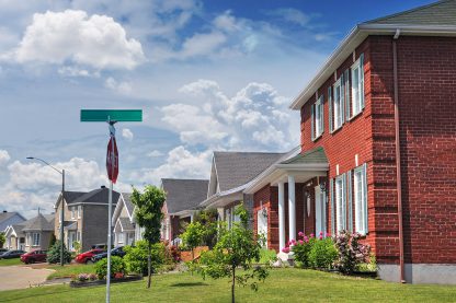 Attractive Quiet Neighborhood - Royalty-Free Stock Images