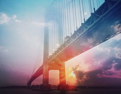 Surreal Suspension Bridge 01 - Royalty-Free Stock Images