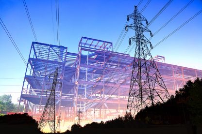 Construction Industry Electrification Concept - Royalty-Free Stock Images
