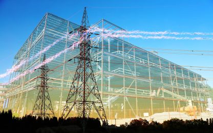 Large Construction Industry Electrification - Royalty-Free Stock Images