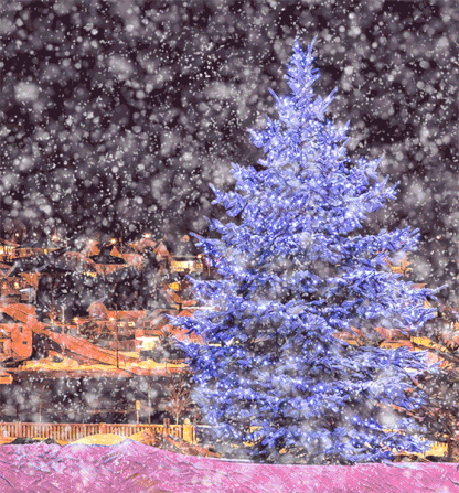 Christmas Tree and Snowfall Animation