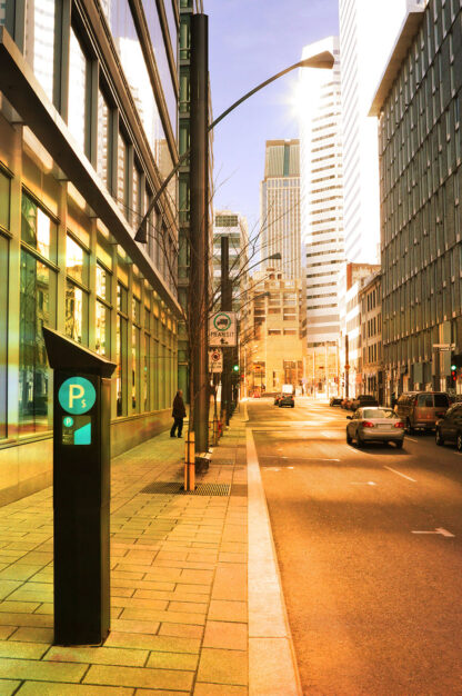Downtown Boulevard Street View - Royalty-Free Stock Images