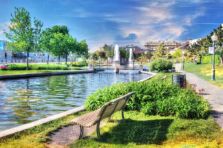 Montreal Old Port Park Area - Royalty-Free Stock Images