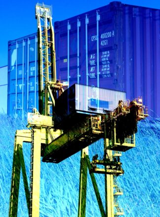 Port Container Shipping Crane - Royalty-Free Stock Images