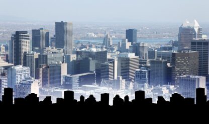 Montreal City Financial District - Royalty-Free Stock Images