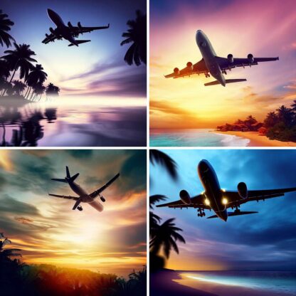 AI Vacation Air Travel Images