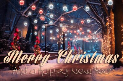 Merry Christmas Outdoor and a Happy New Year