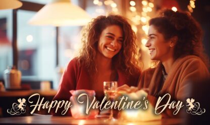 Happy Valentine's Day - Cozy Lesbian Couple