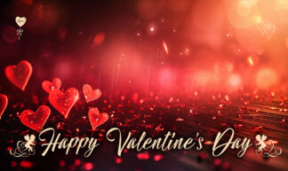 Happy Valentine's Day - Red Hearts