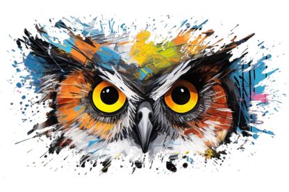 Owl Look Splash Artwork Image